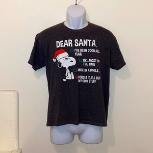 Unisex Youth Festive Peanuts/Snoopy “Dear Santa…” Graphic Tee